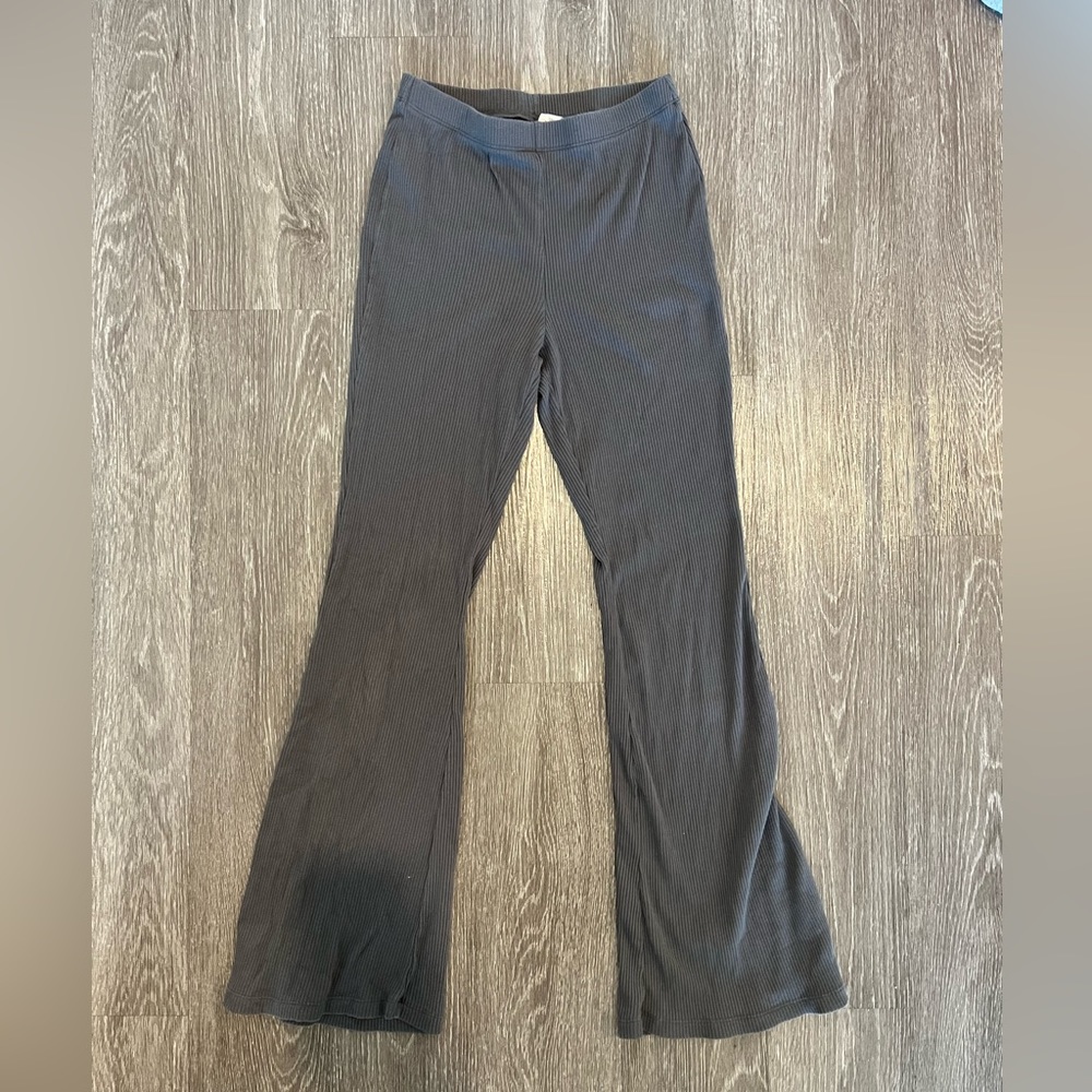 H&M ribbed flare lounge pant